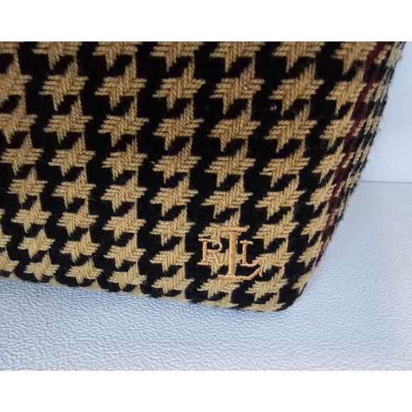 Lauren Ralph Lauren Vintage Wool Houndstooth Tote - Picture 2 of 12